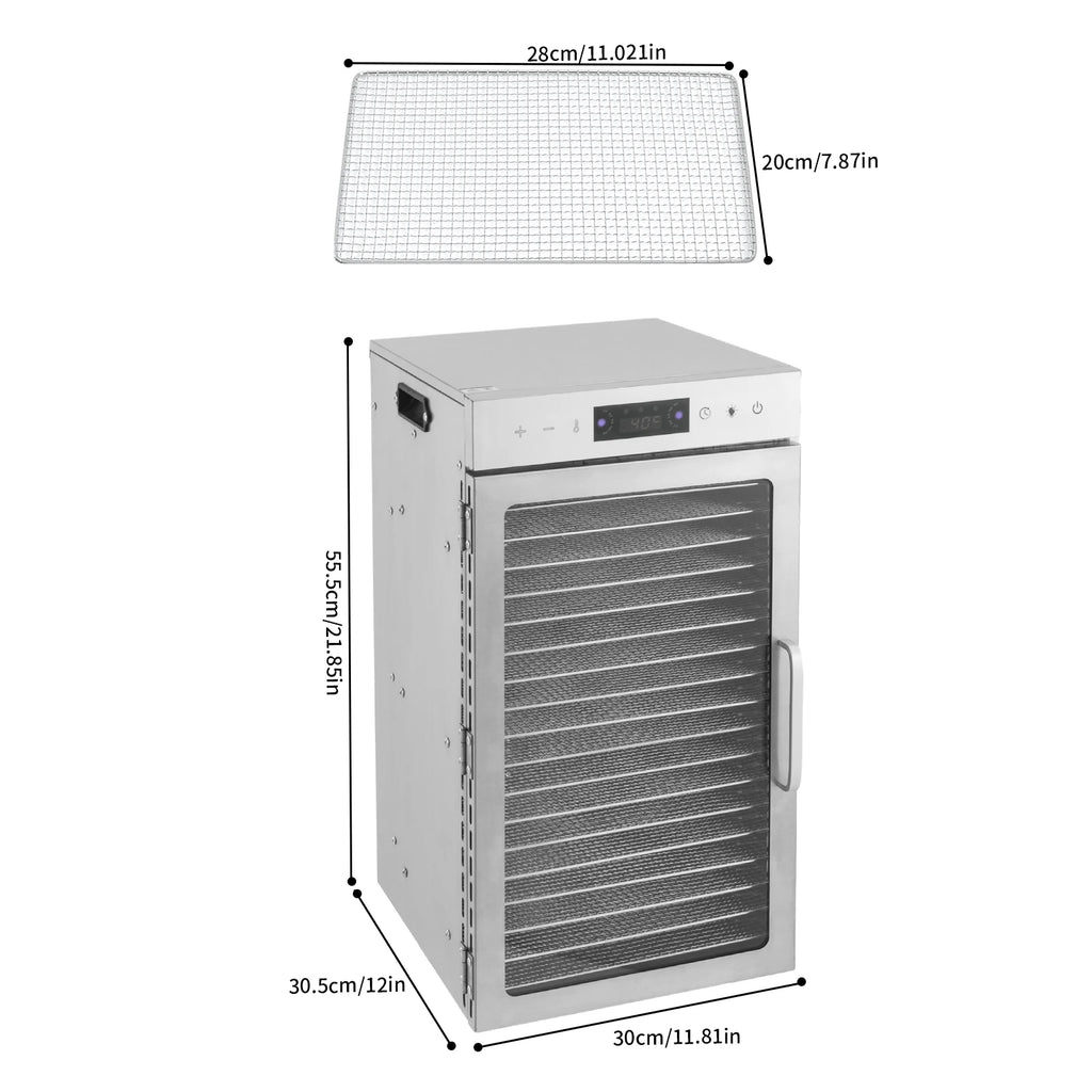 Commercial Dehydrator 18 Stainless Steel Trays