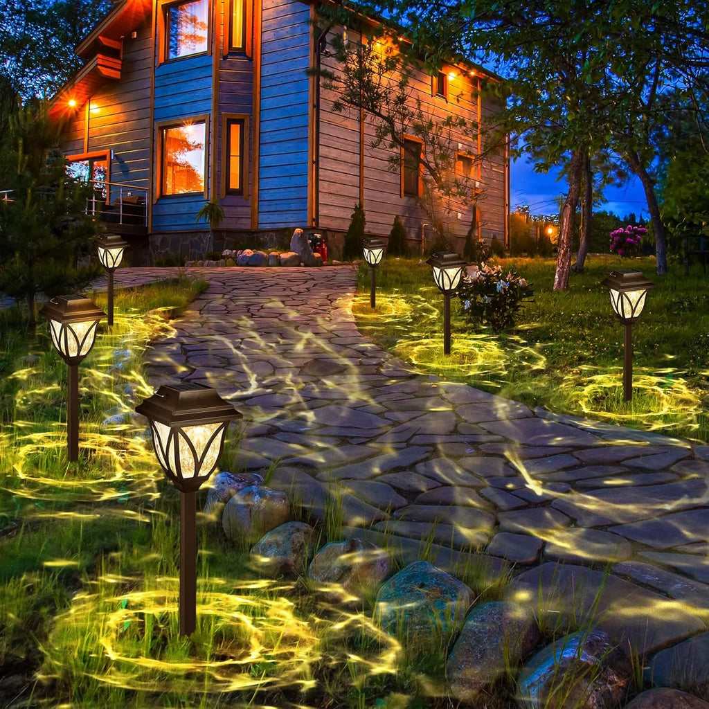 6piece LED solar lamp