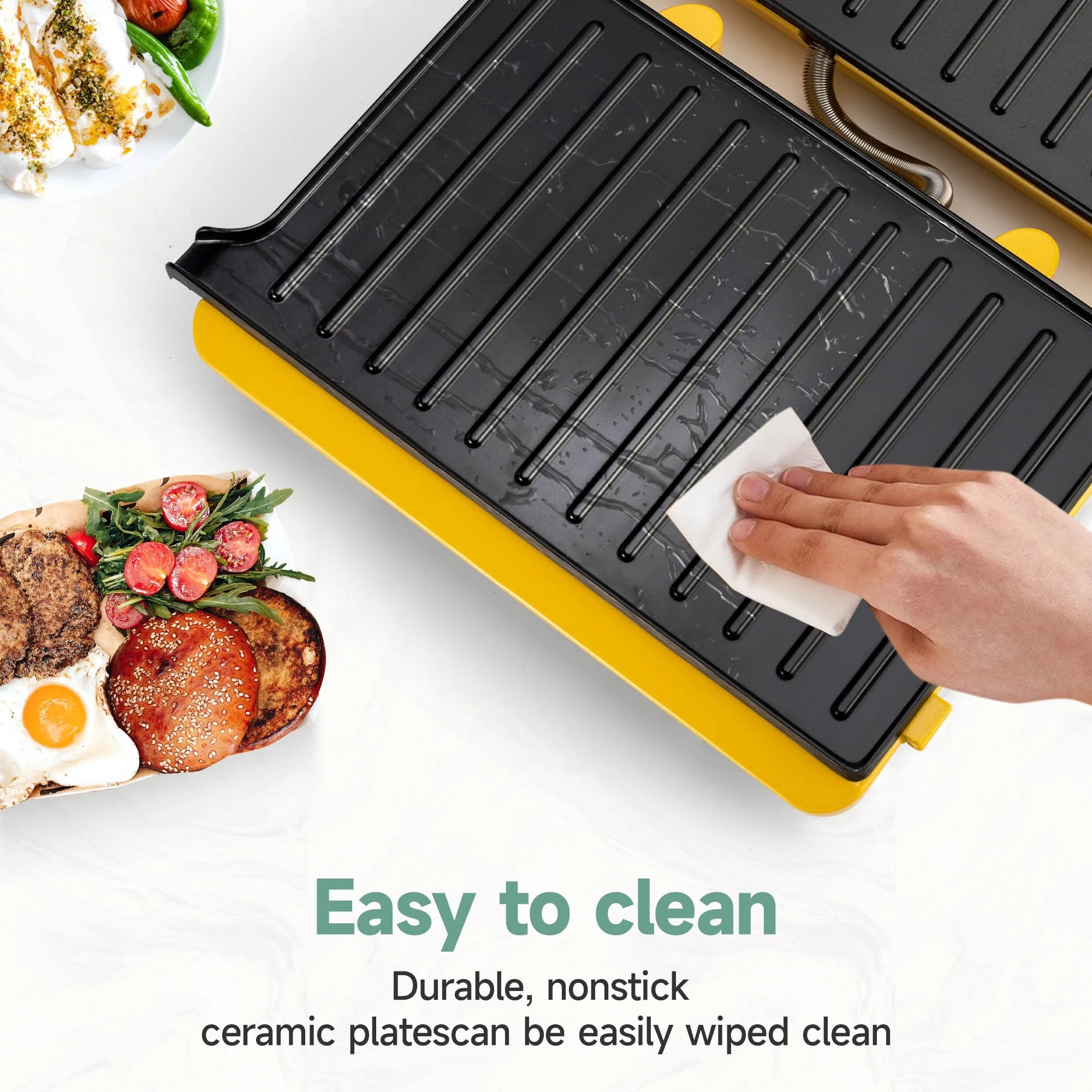1000W Electric Sandwich Maker Panini Press Grill