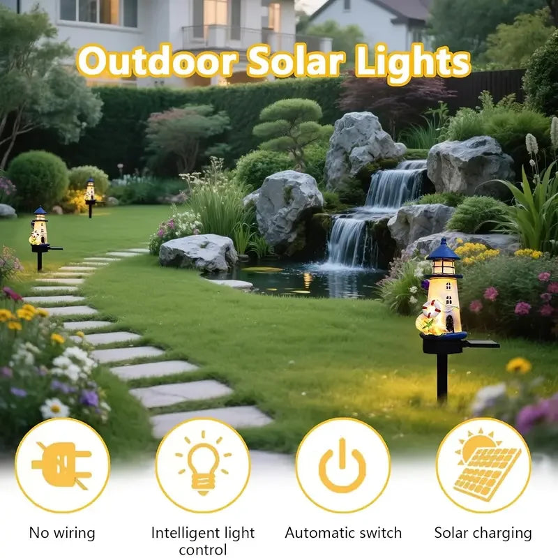 Solar Lighthouse lamp
