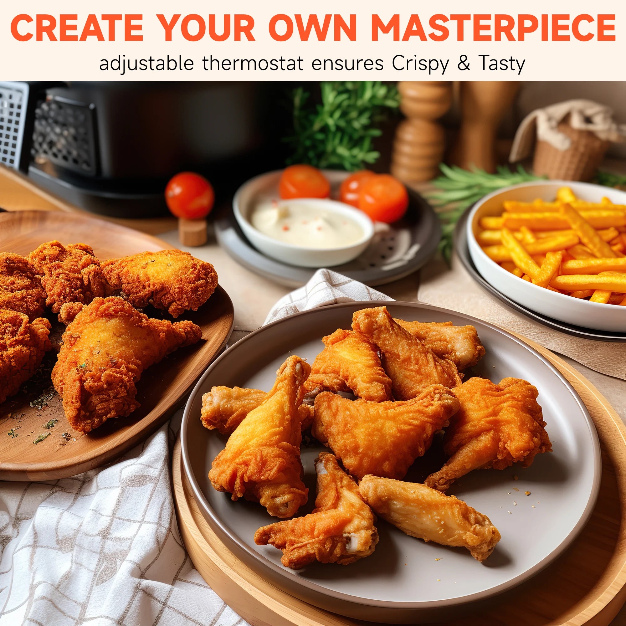 2.5L 1500W Electric Deep Fryer Large Capacity