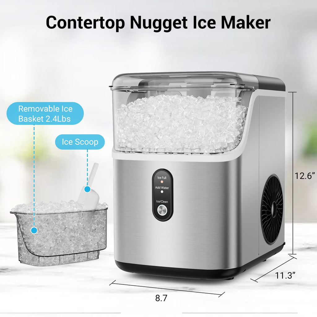 Ice Maker Countertop 35bs/24H Self-Cleaning