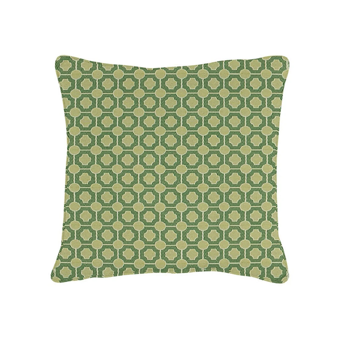 16" x 16" insert included Green Geometric
