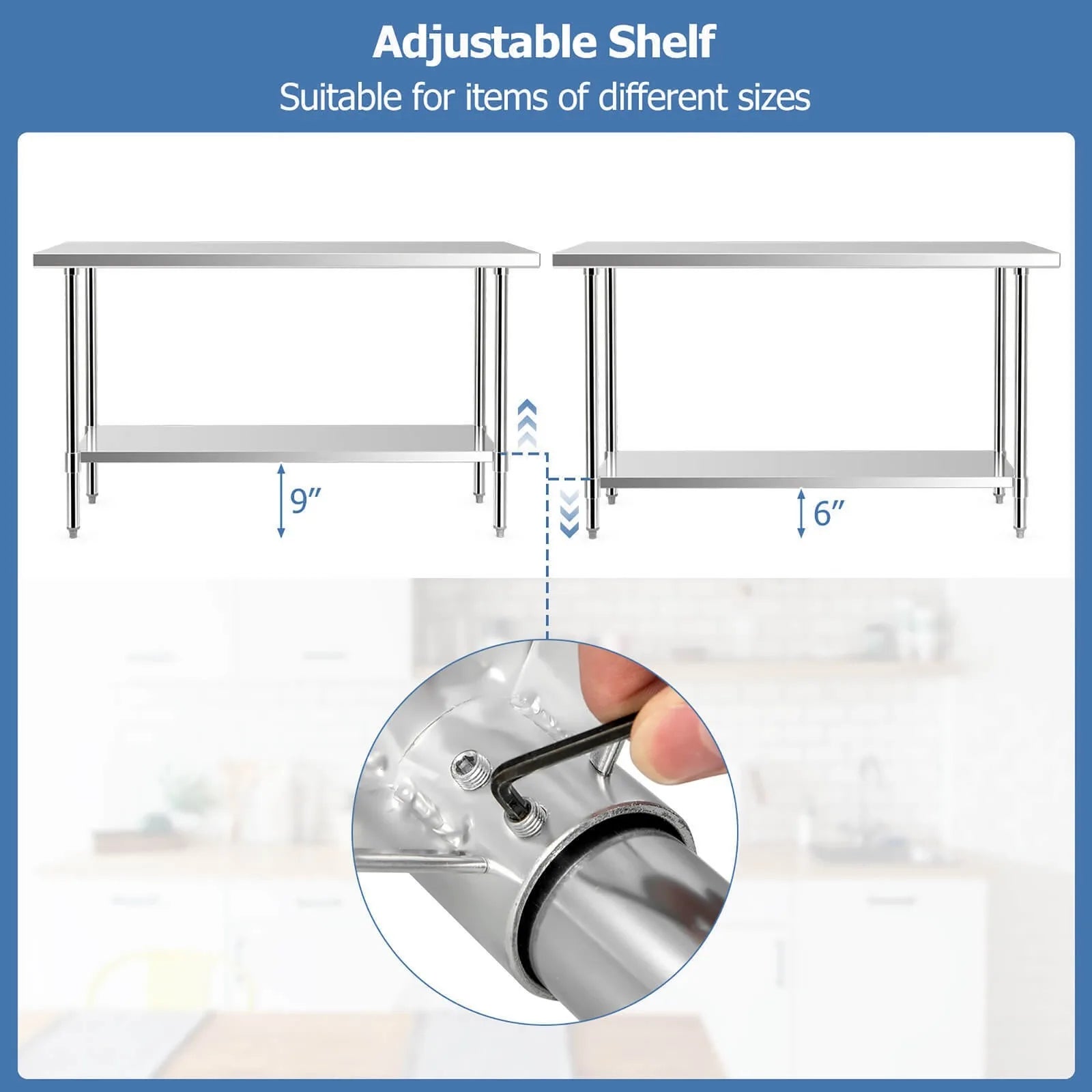 24 x 60 Stainless Steel Work-Table