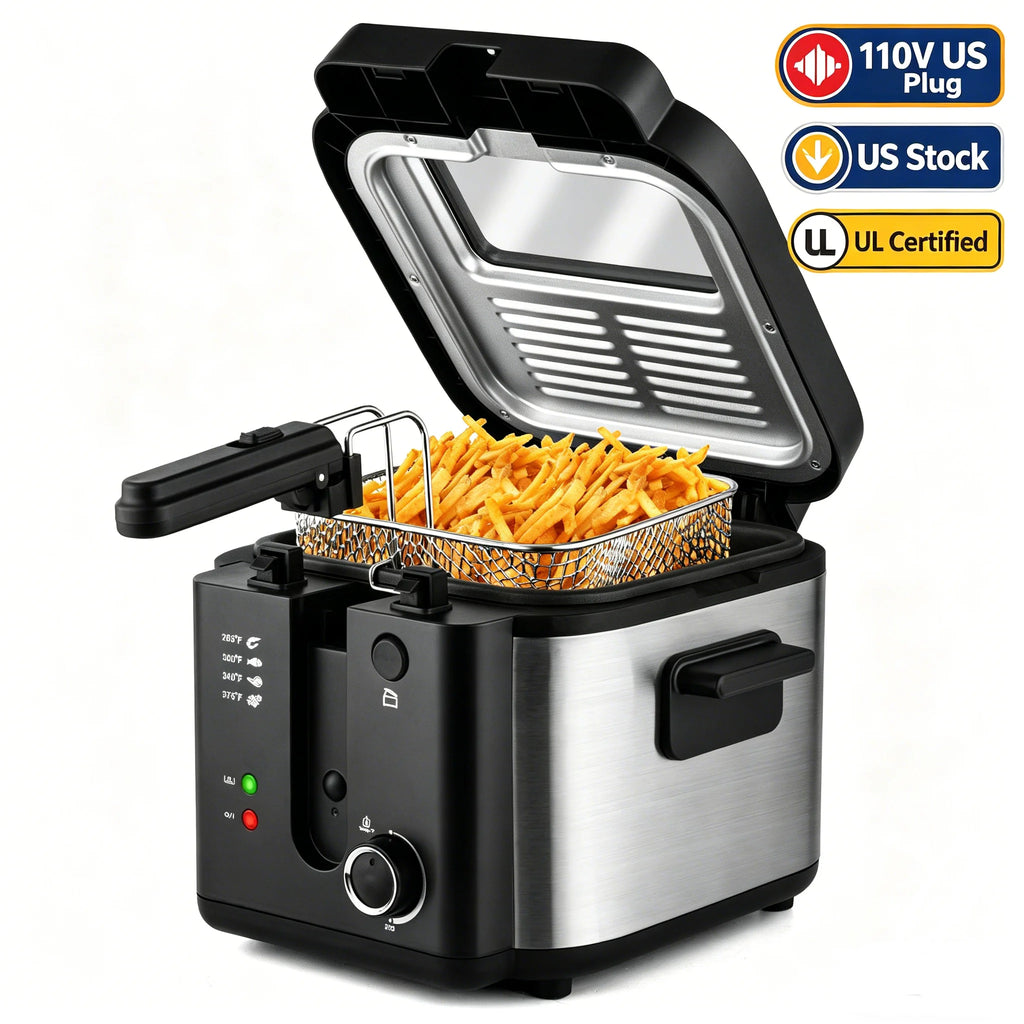 2.5L 1500W Electric Deep Fryer Large Capacity