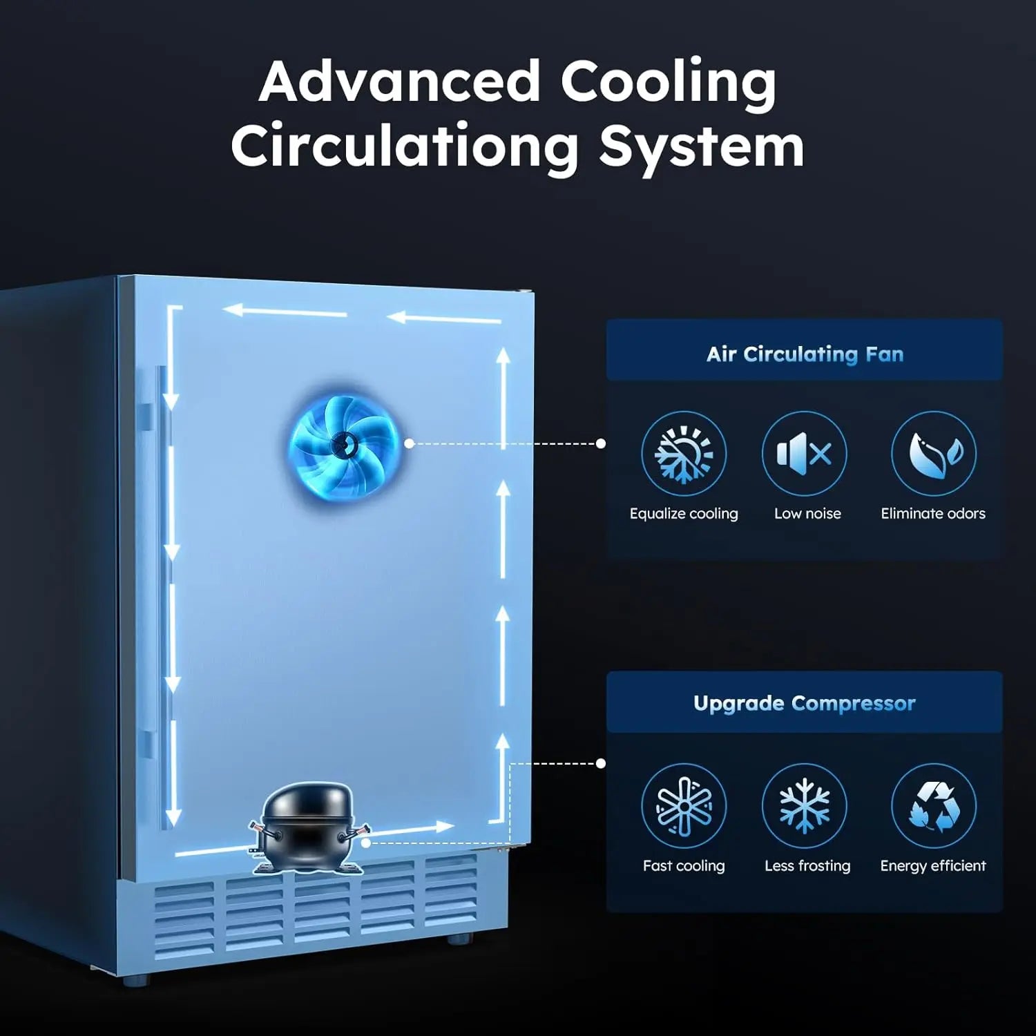 24" Outdoor Beverage Fridge Weather-Proof Stainless