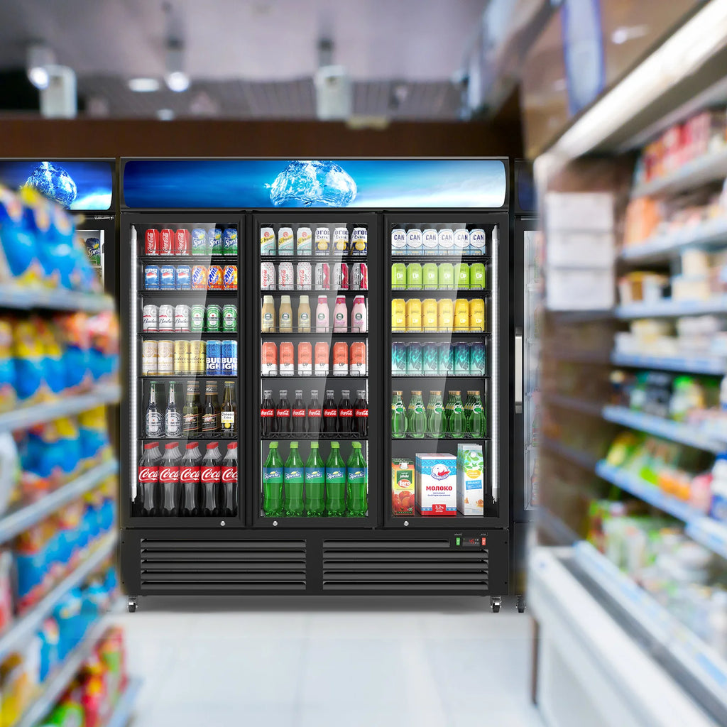 56 CF Commercial Display Beverage Fridge
