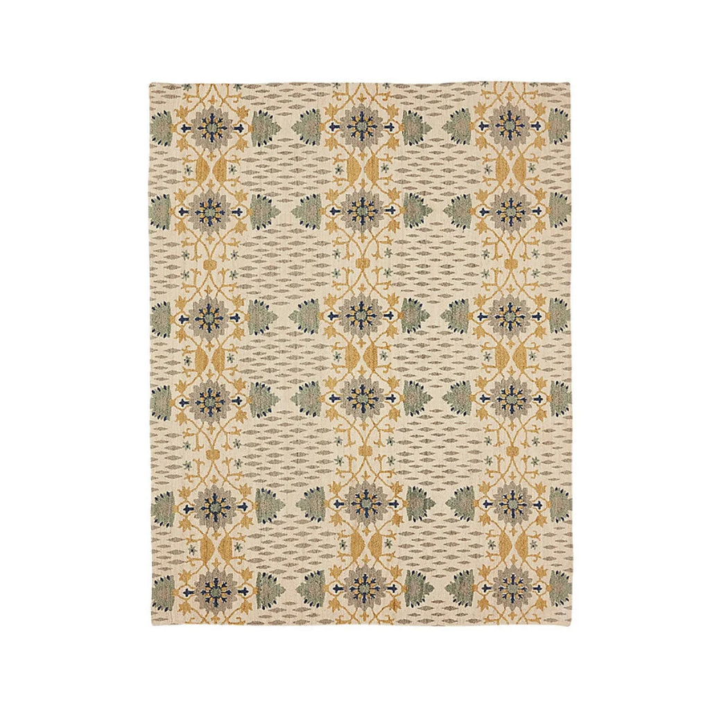 2x3 Handmade Printed Jute Rug Natural Fiber