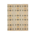 2x3 Handmade Printed Jute Rug Natural Fiber