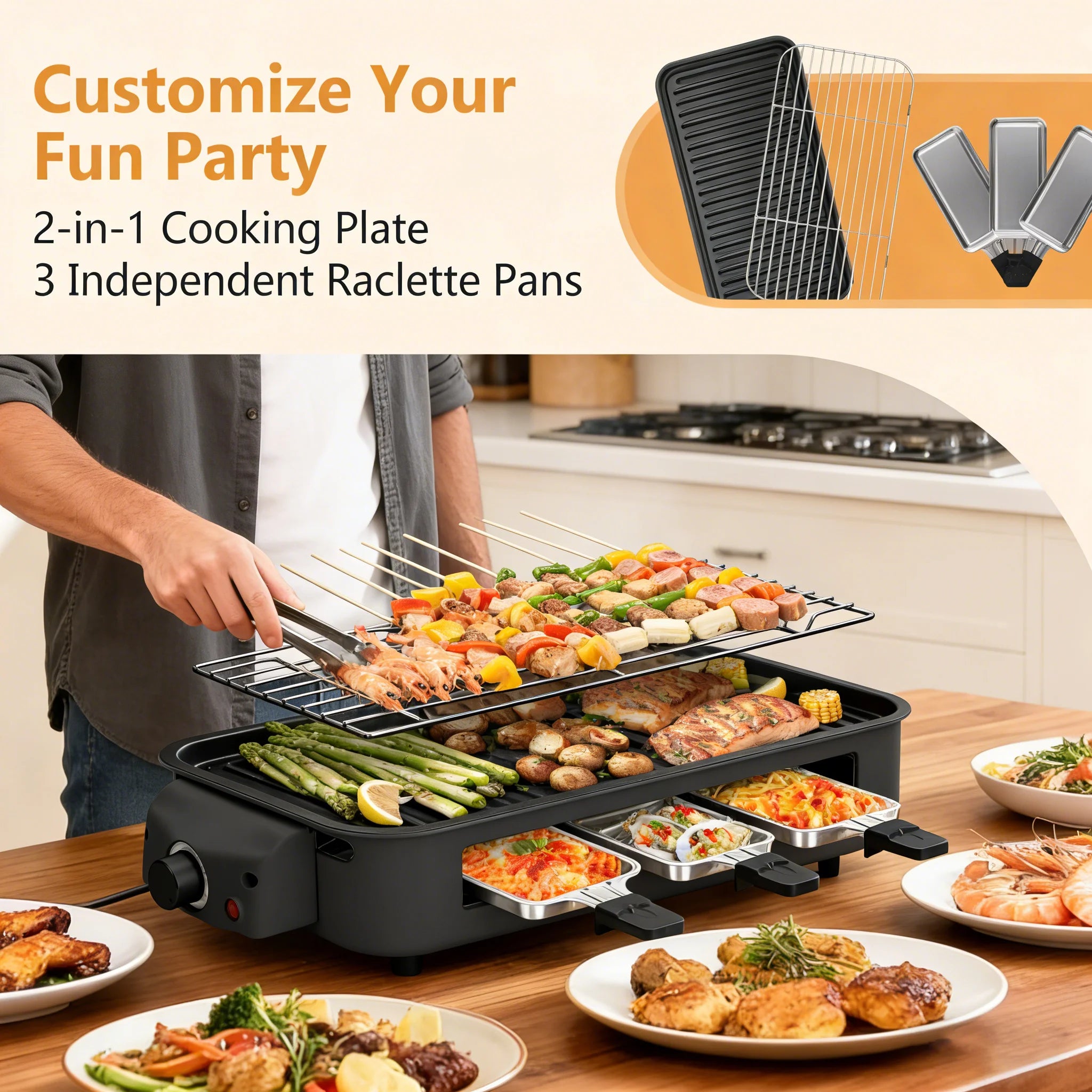 Smokeless Indoor Electric Grill BBQ