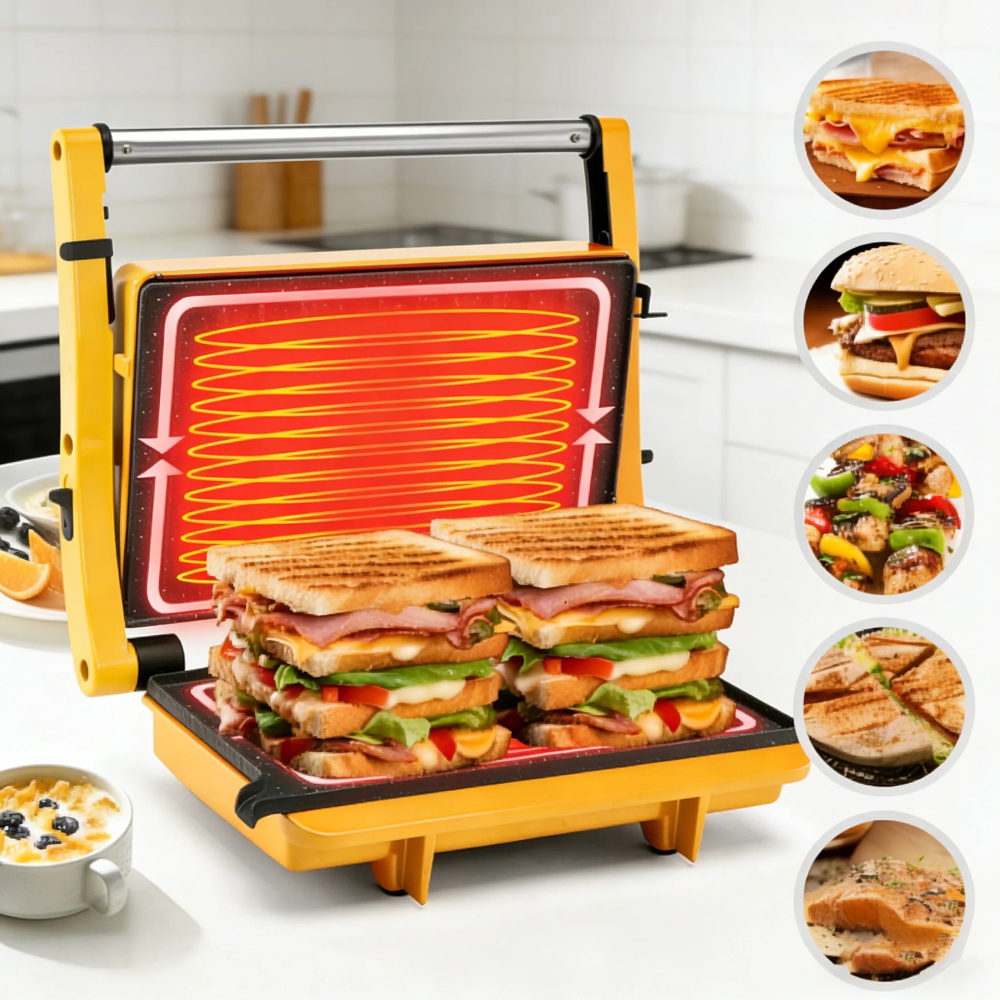 Electric Sandwich Maker Multifunctional Machine