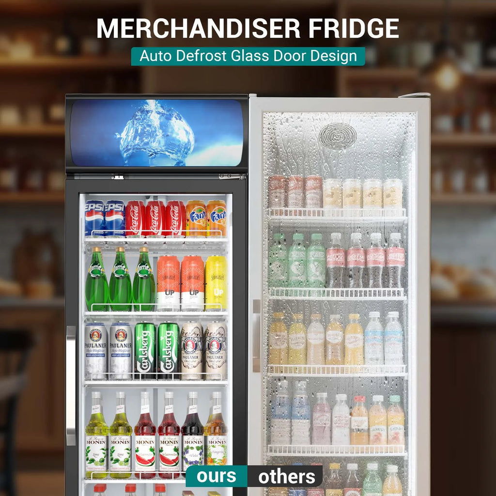 14.8 CF Commercial Merchandiser Refrigerator Glass Door