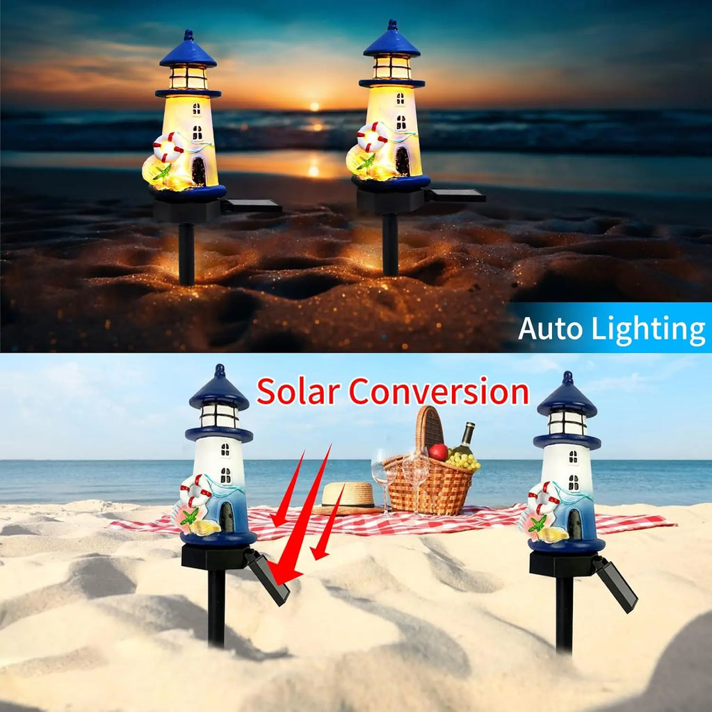 Solar Lighthouse lamp
