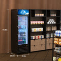 14.8 CF Commercial Merchandiser Refrigerator Glass Door
