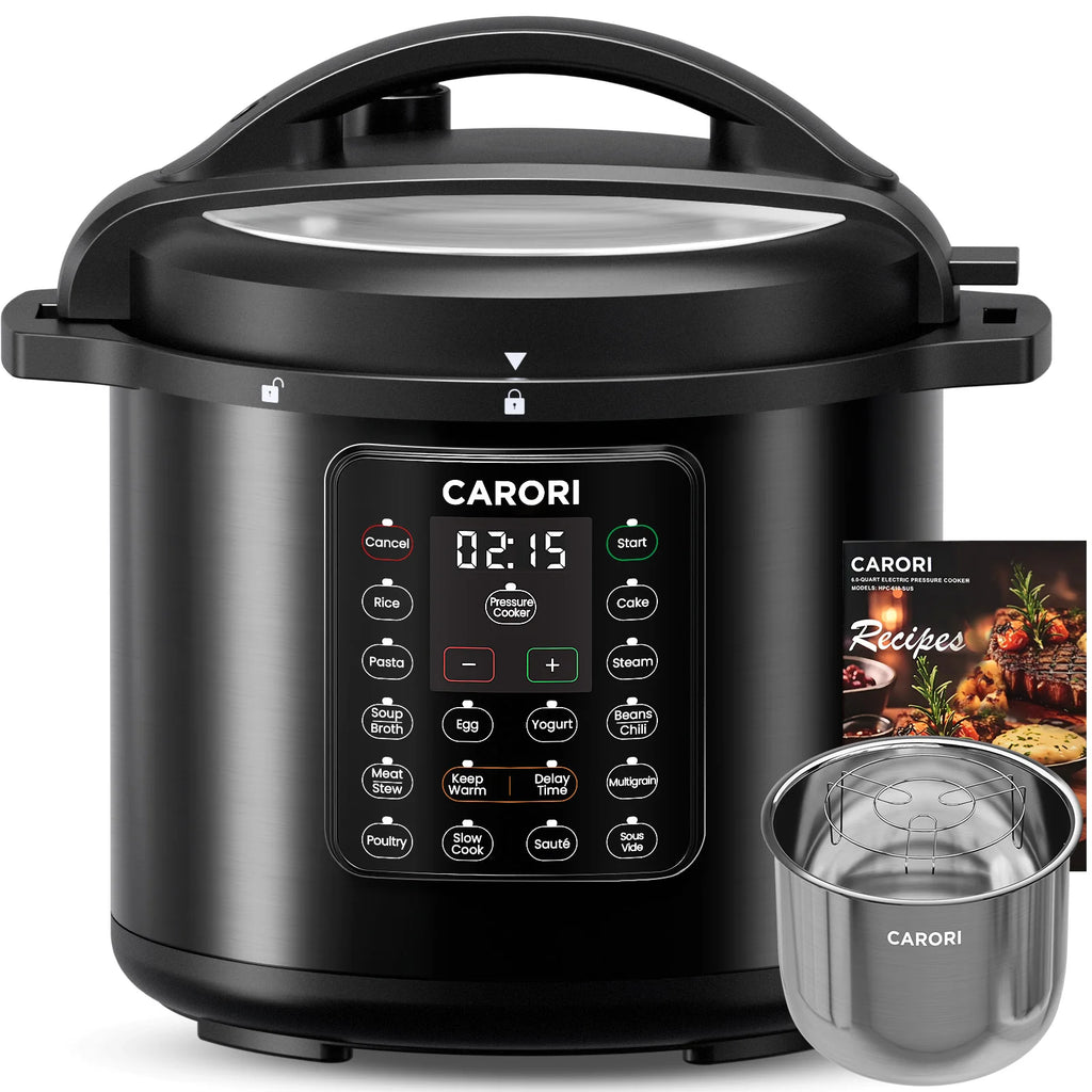 1200W 12-in-1 Electric Pressure Cooker 8Qt, Stainless