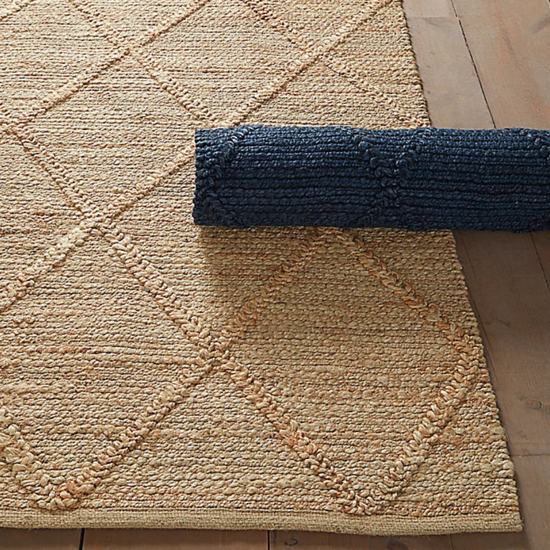 2x3 Handmade Woven Jute Lattice