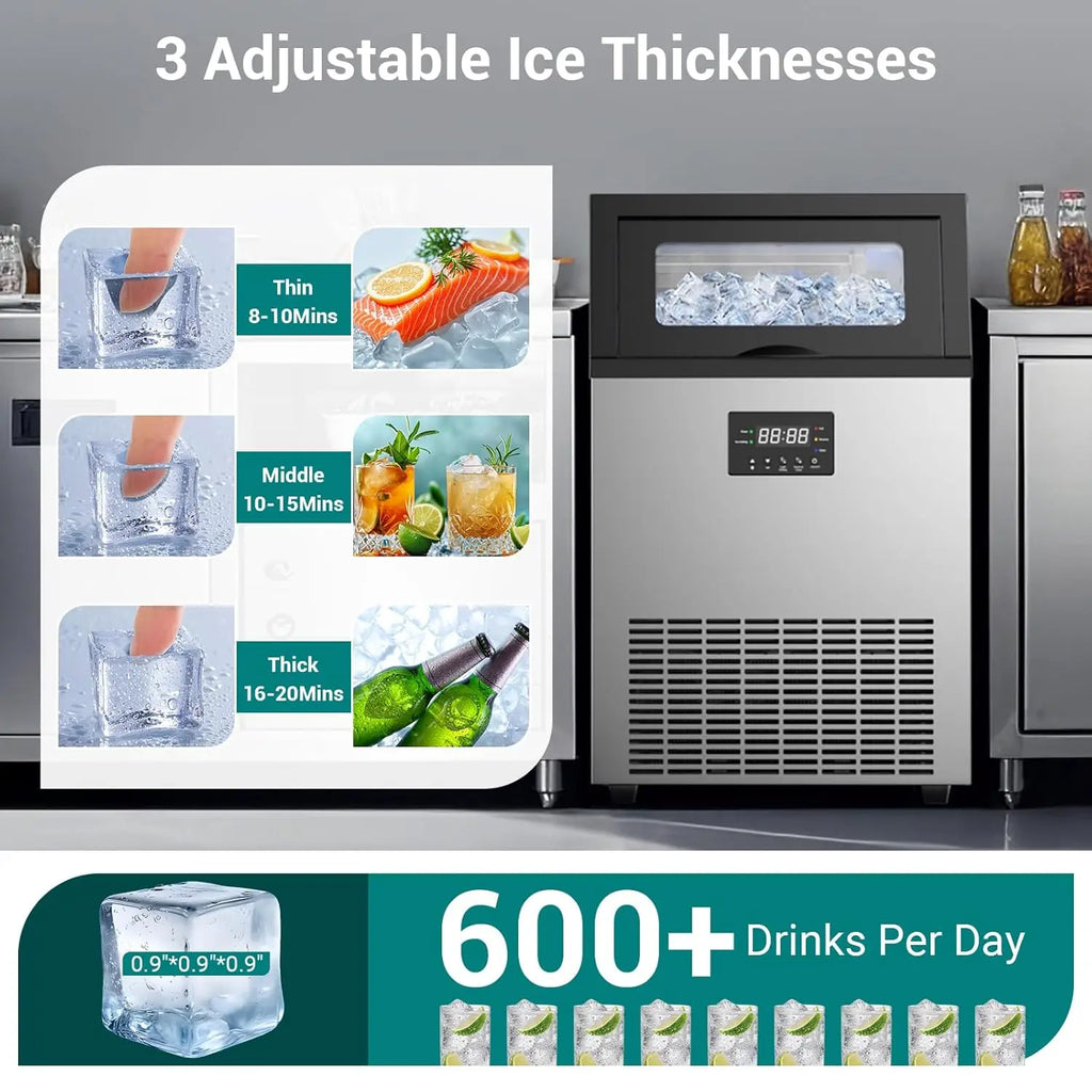 Certified Commercial Ice Maker Machine 200LBS/24H