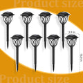 8 Solar LED Courtyard Lamp
