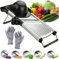 6-in-1 Adjustable Mandoline Slicer - Julienne & Waffle