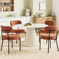 2 Mid Century Modern Round Upholstered