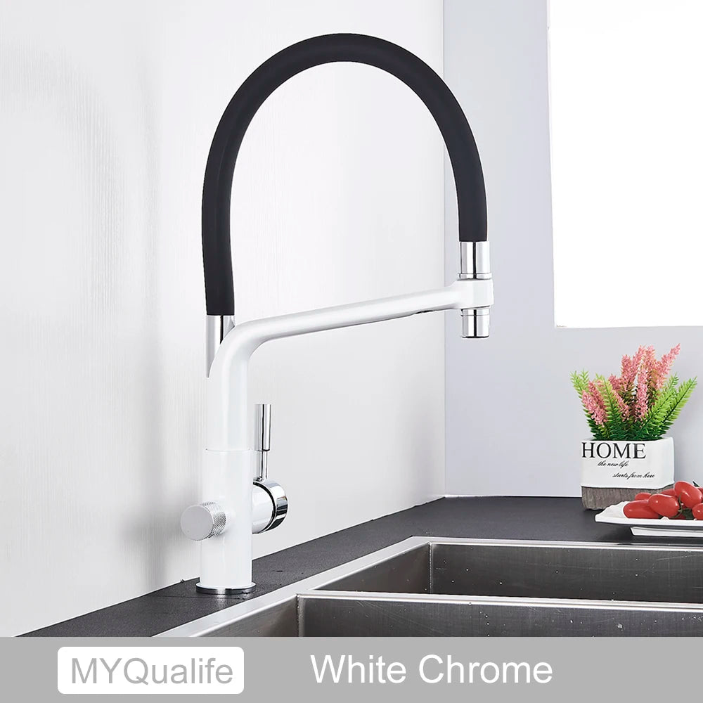 Matte Black Tap Pure Water Filter Mixer