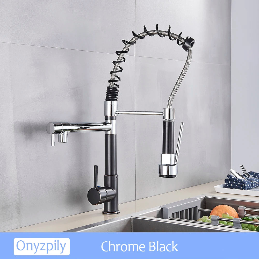 Chrome Spring Pull Down 360 Swivel