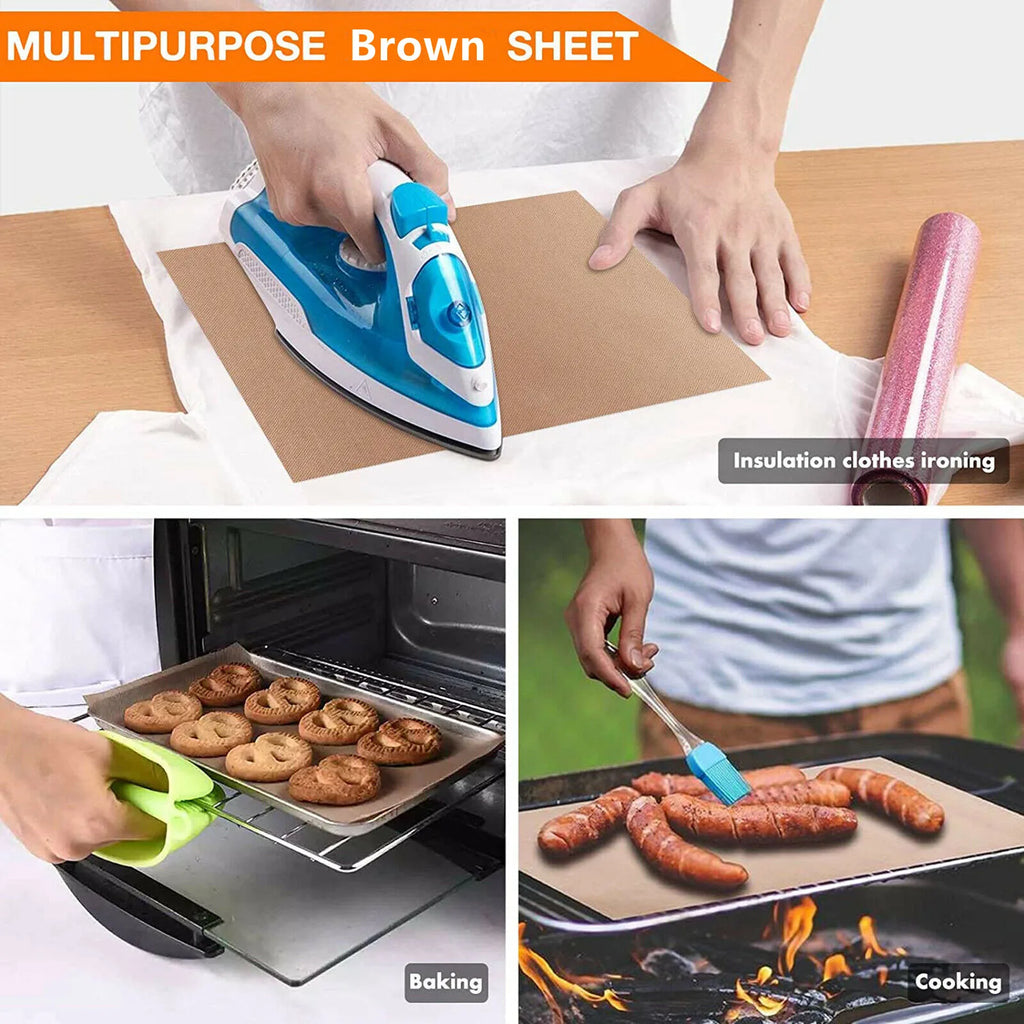 3pcs 12X16" Reusable Heat-Resistant Baking Sheets
