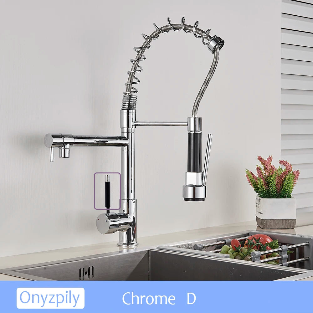 Chrome Spring Pull Down 360 Swivel