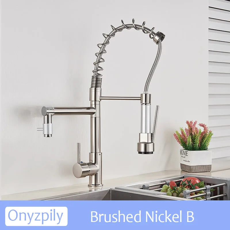 Chrome Spring Pull Down 360 Swivel