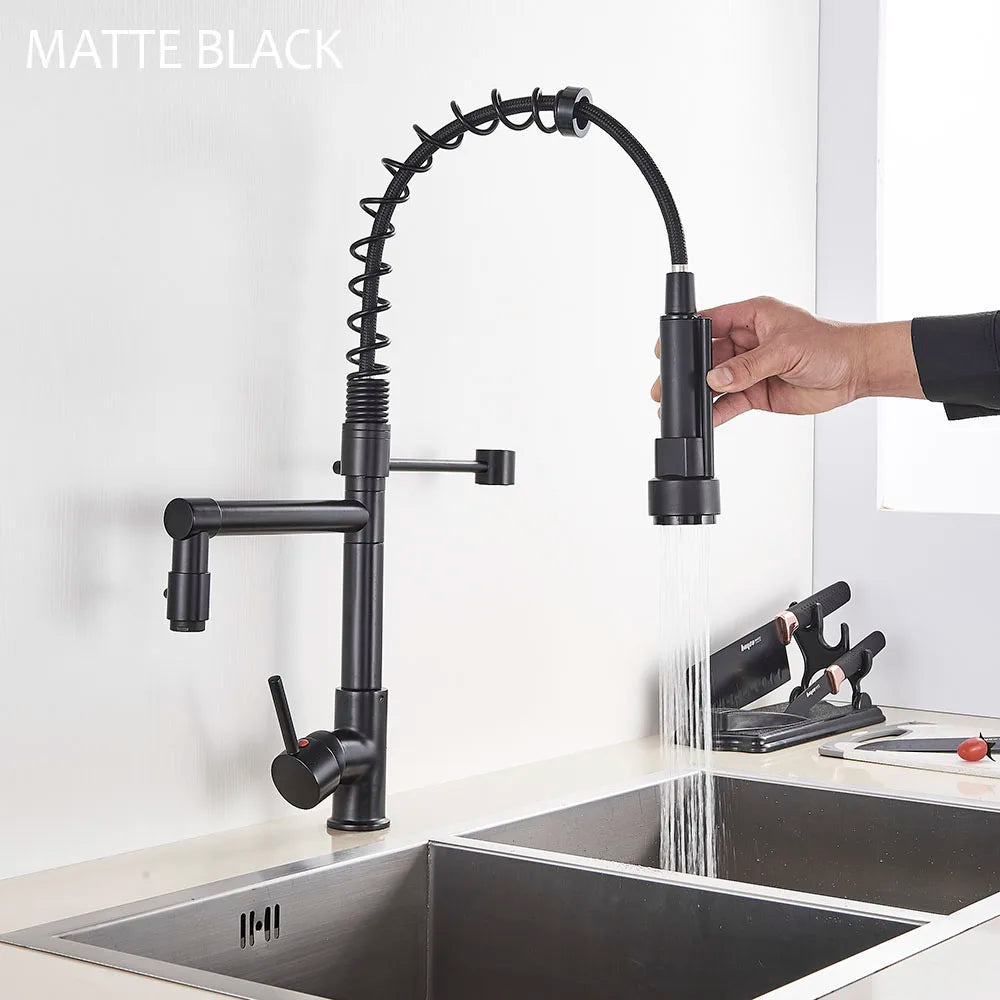 Chrome Spring Pull Down 360 Swivel