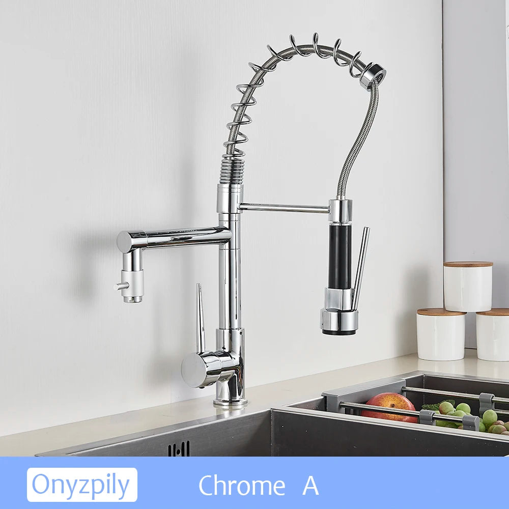 Chrome Spring Pull Down 360 Swivel
