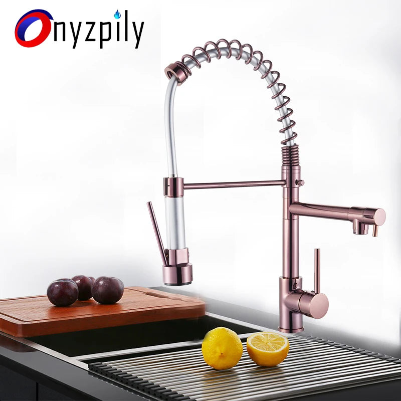Chrome Spring Pull Down 360 Swivel