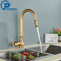 Antique Brass Pull Out Mixers Single Handle