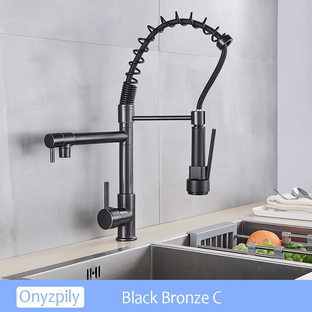 Chrome Spring Pull Down 360 Swivel