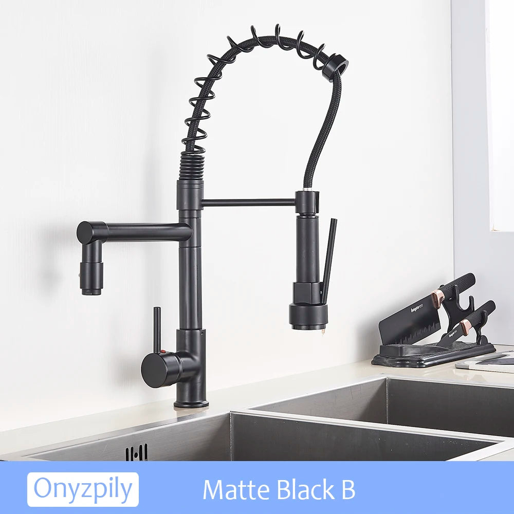 Chrome Spring Pull Down 360 Swivel
