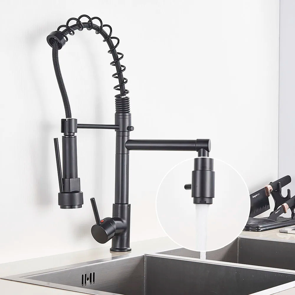 Chrome Spring Pull Down 360 Swivel