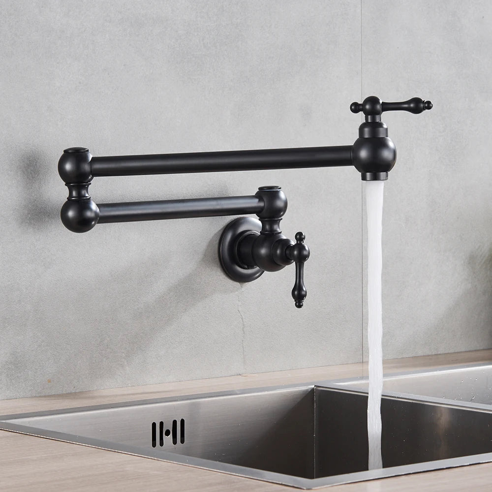Chrome Black Wall Mounted 360 Rotating