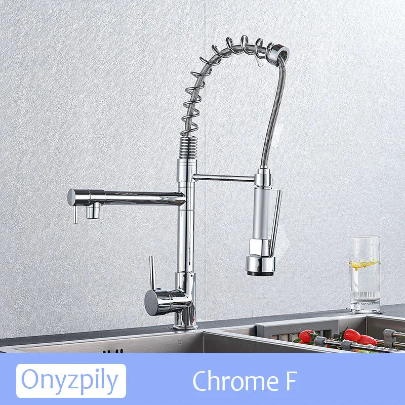 Chrome Spring Pull Down 360 Swivel