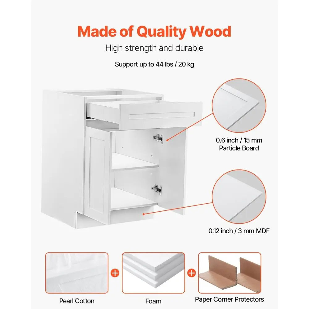 24-Inch Unassembled Base Cabinet