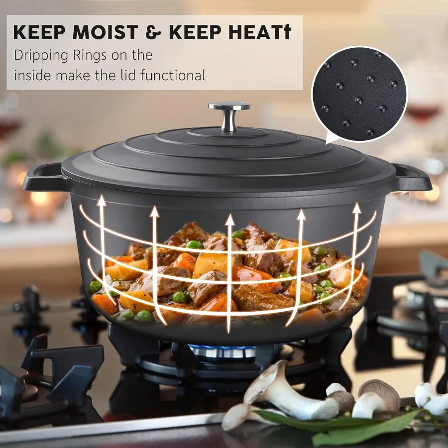 Nonstick 5 QT Lightweight Cast Aluminum