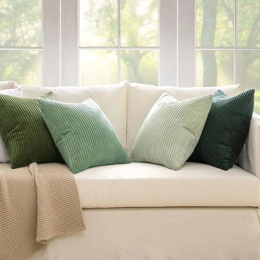 4 Sage Green Pillow Covers 24x24 I