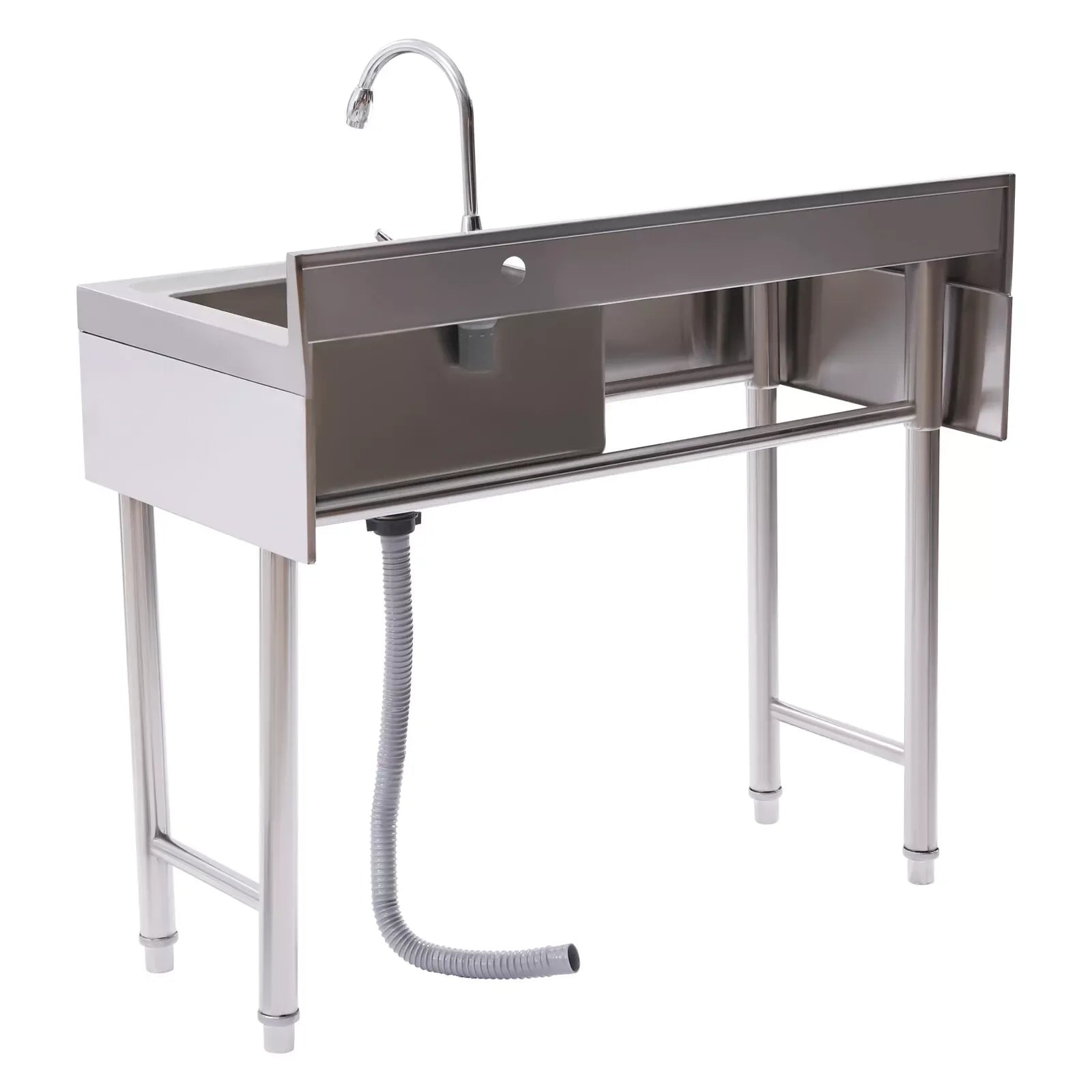 Commercial Stainless Utility Sink Prep Table