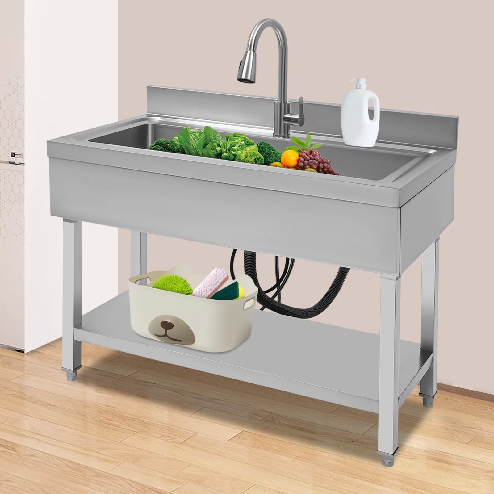 Commercial Sink 201 Stainless Single Bowl