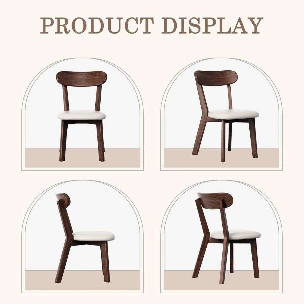 4 MiCM Oak Upholstered Leather Scandinavian
