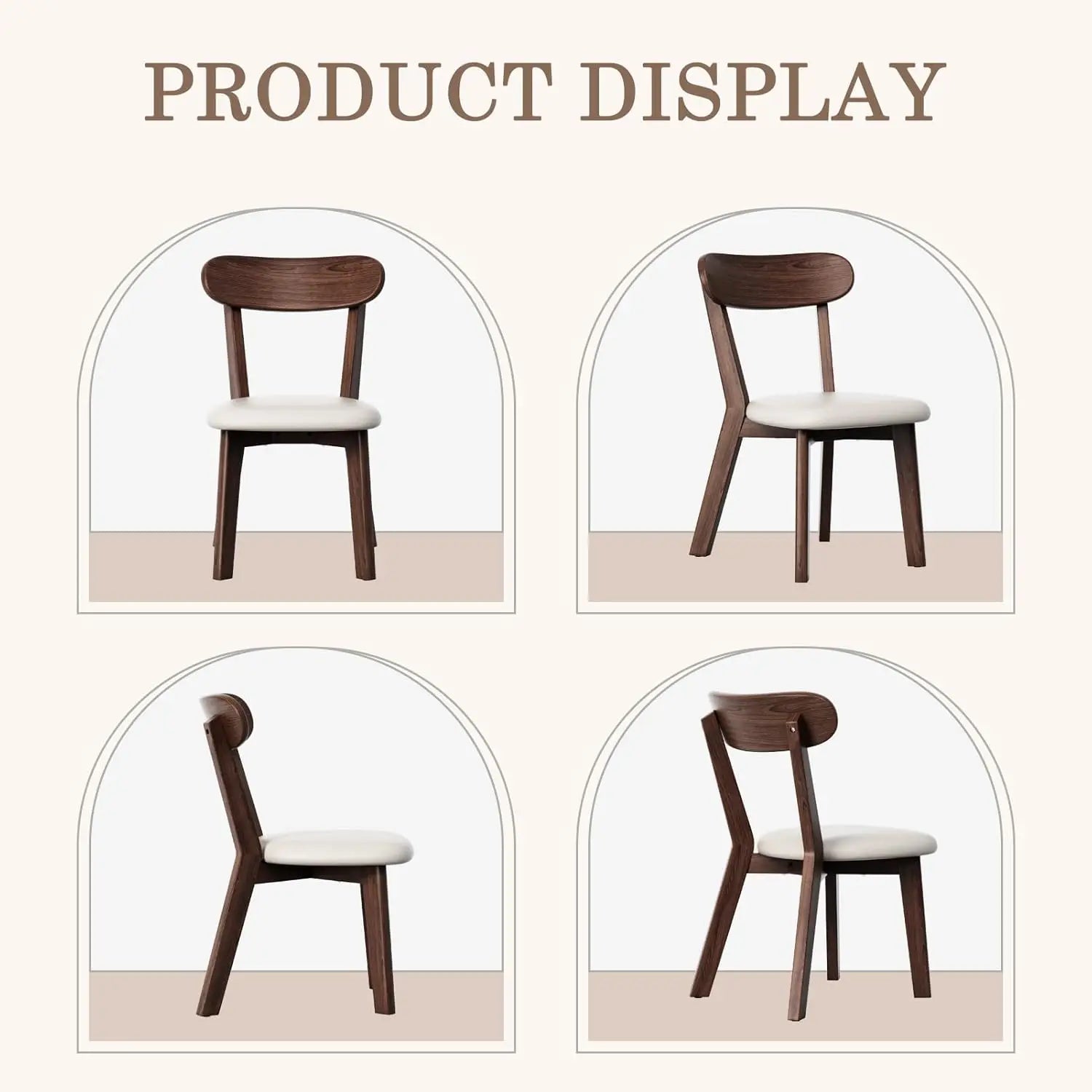 4 MiCM Oak Upholstered Leather Scandinavian