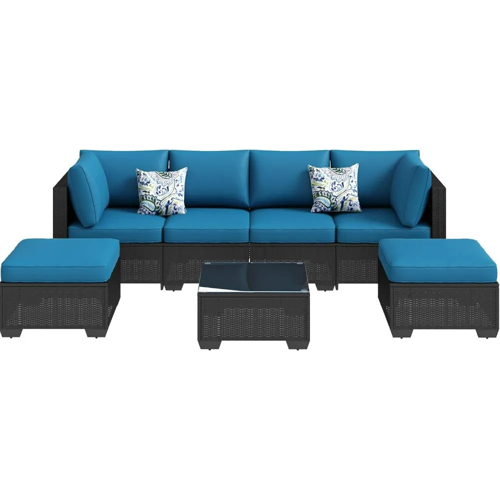 7-Piece Rattan Patio Set