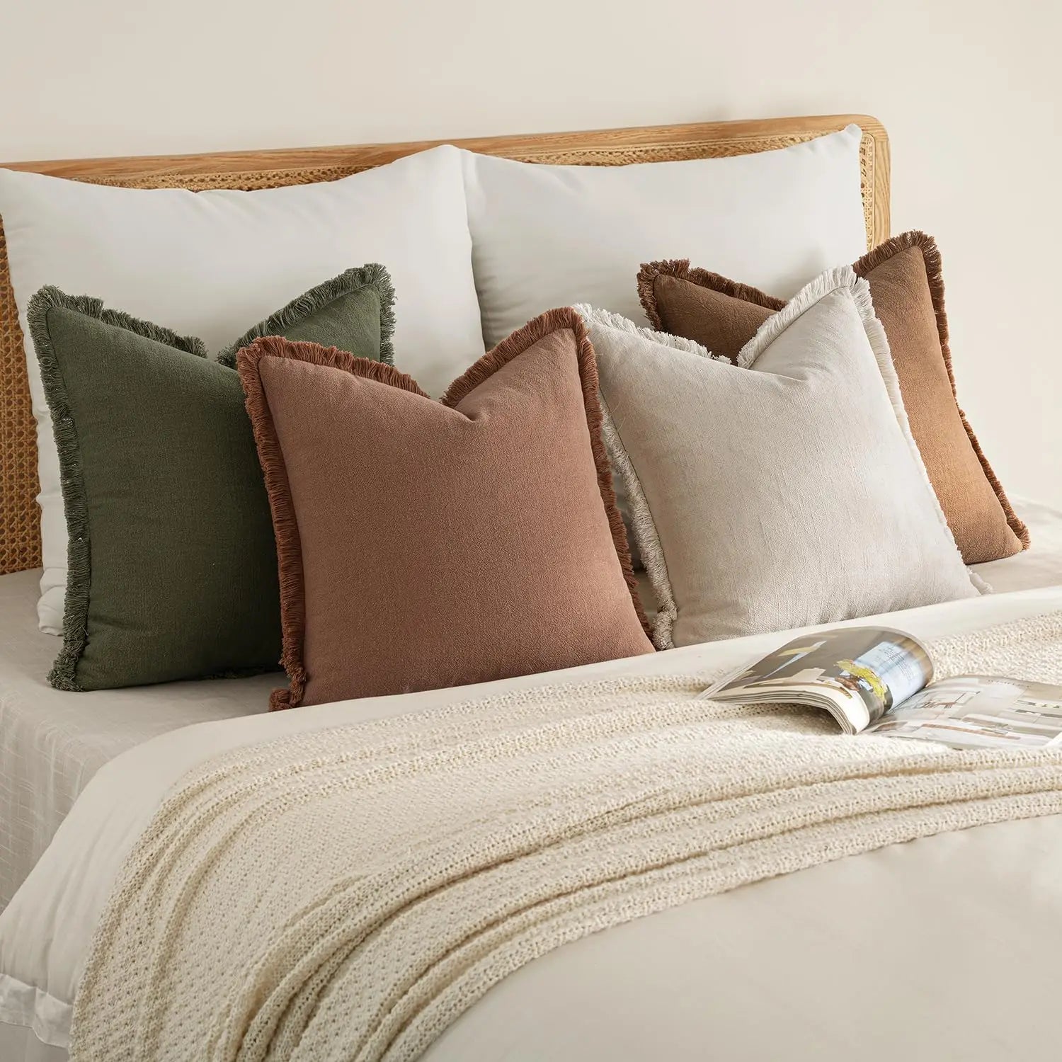 4 Linen Fringe Pillow 20x20