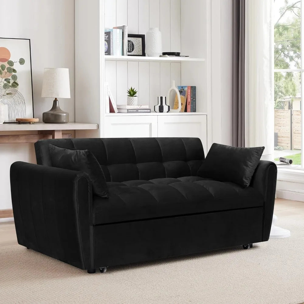 65-inch Velvet Sleeper/Sofa