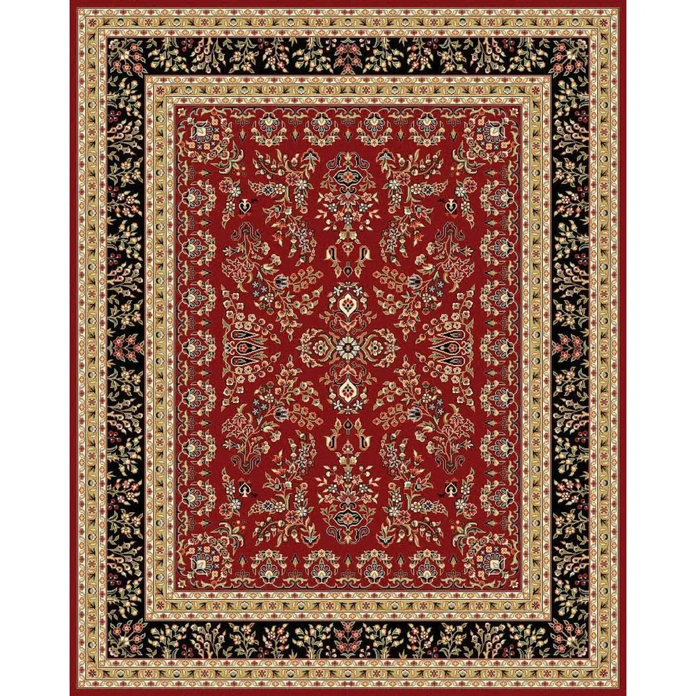 9x12 Red & Black Traditional Oriental