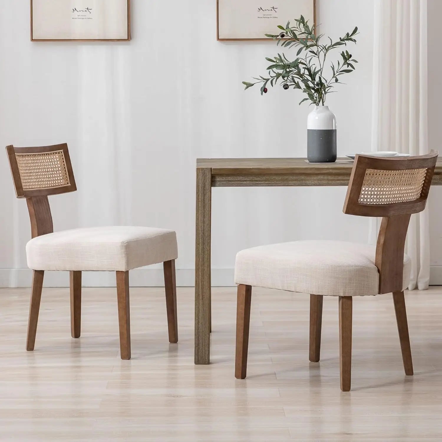 Upholstered PU Leather w/Wood Leg